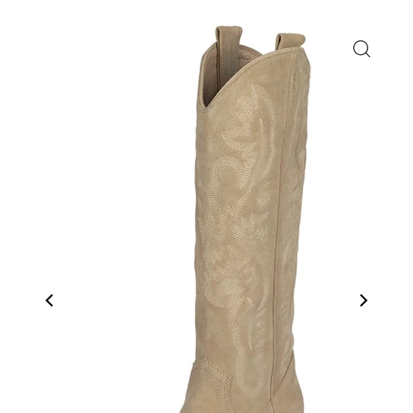 Jeffery Campbell suede cowboy boots - Picture 3 of 4